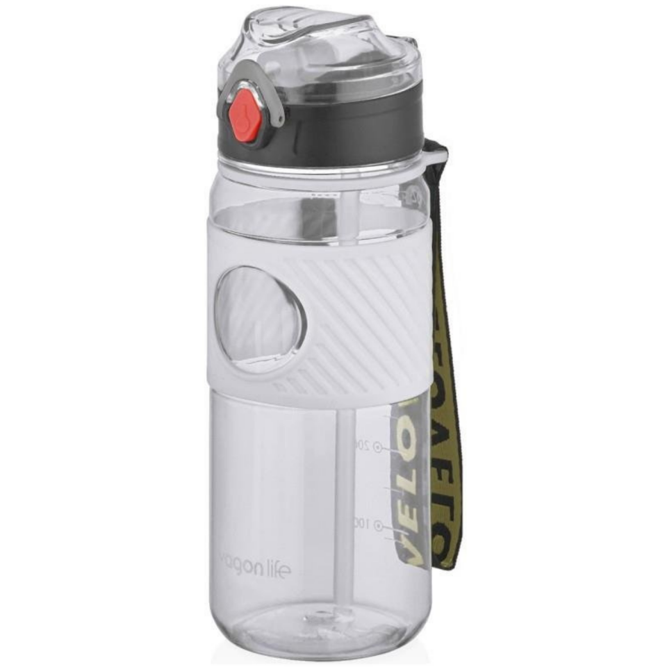 Vagonlife 2236 Silikon Gövde Su Matarası 600 ml Siyah