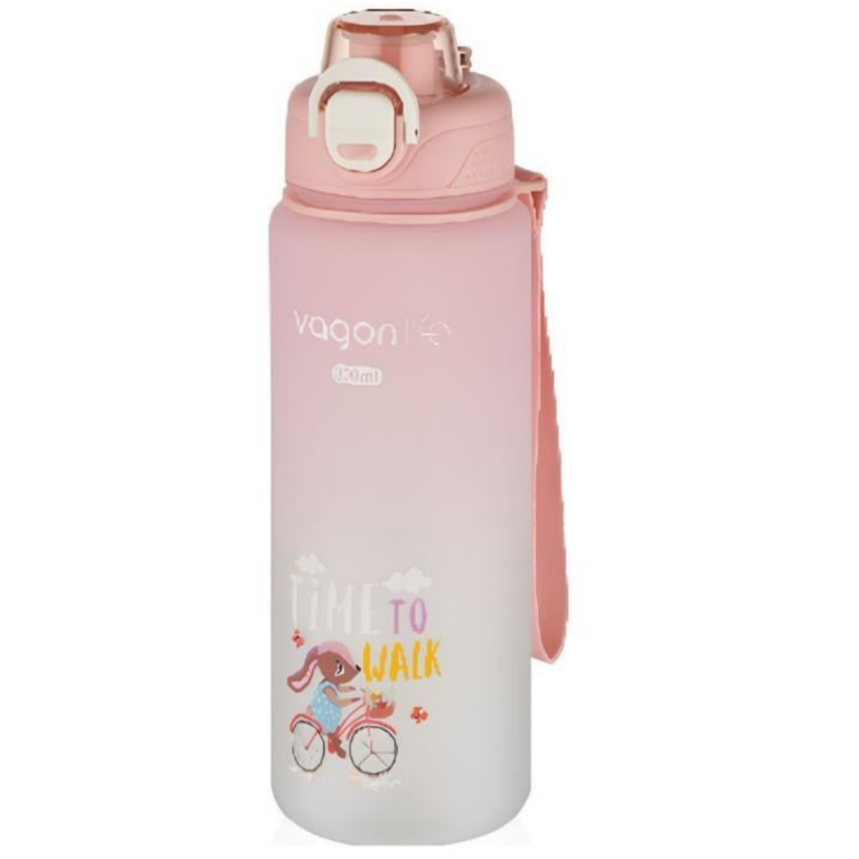 Vagonlife VGN-2352 Soft-Touch Sevimli Hayvan Figürlü Matara 800 ml Turkuaz