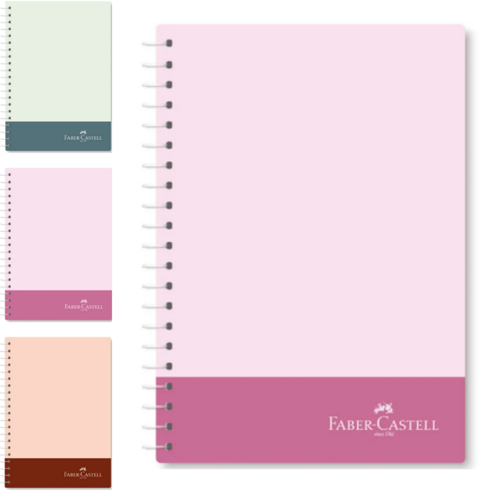 Faber-Castell A4 Bicolor Spiralli PP Kapak Çizgili Defter