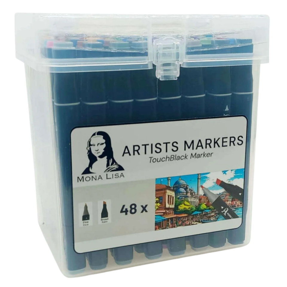 Monalisa TouchBlack Çift Uçlu Artist Marker 48 Renk