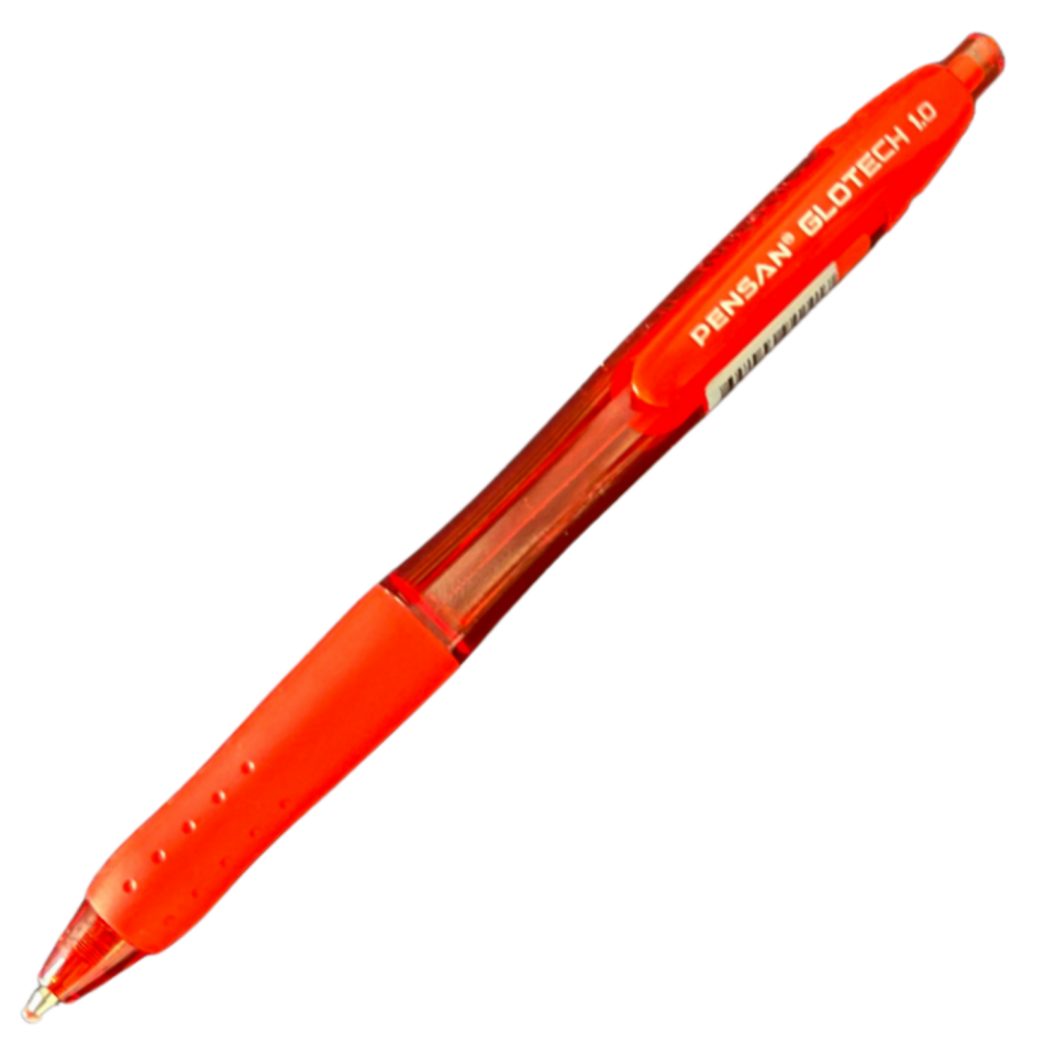 Pensan 94239 Glotech 1.0 mm Tükenmez Kalem Kırmızı
