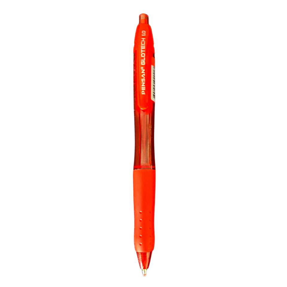Pensan 94239 Glotech 1.0 mm Tükenmez Kalem Kırmızı