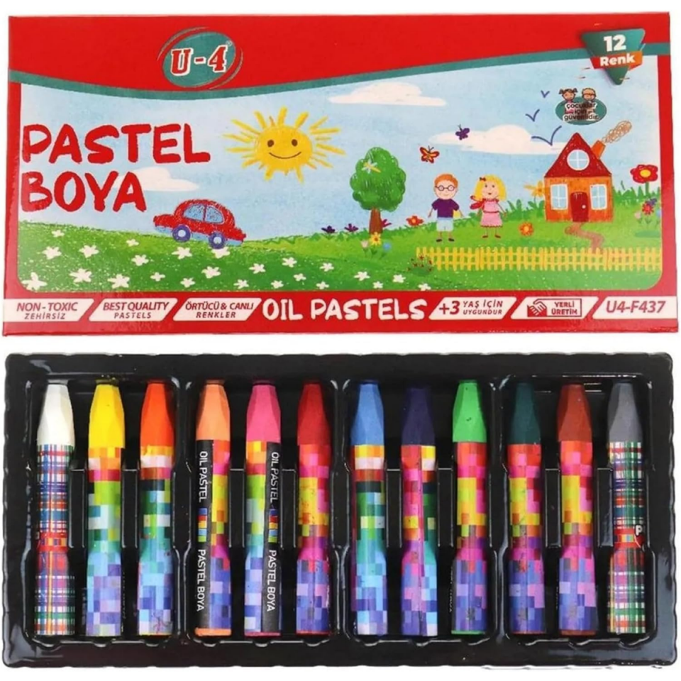 U-4 Pastel Boya 12 Renk