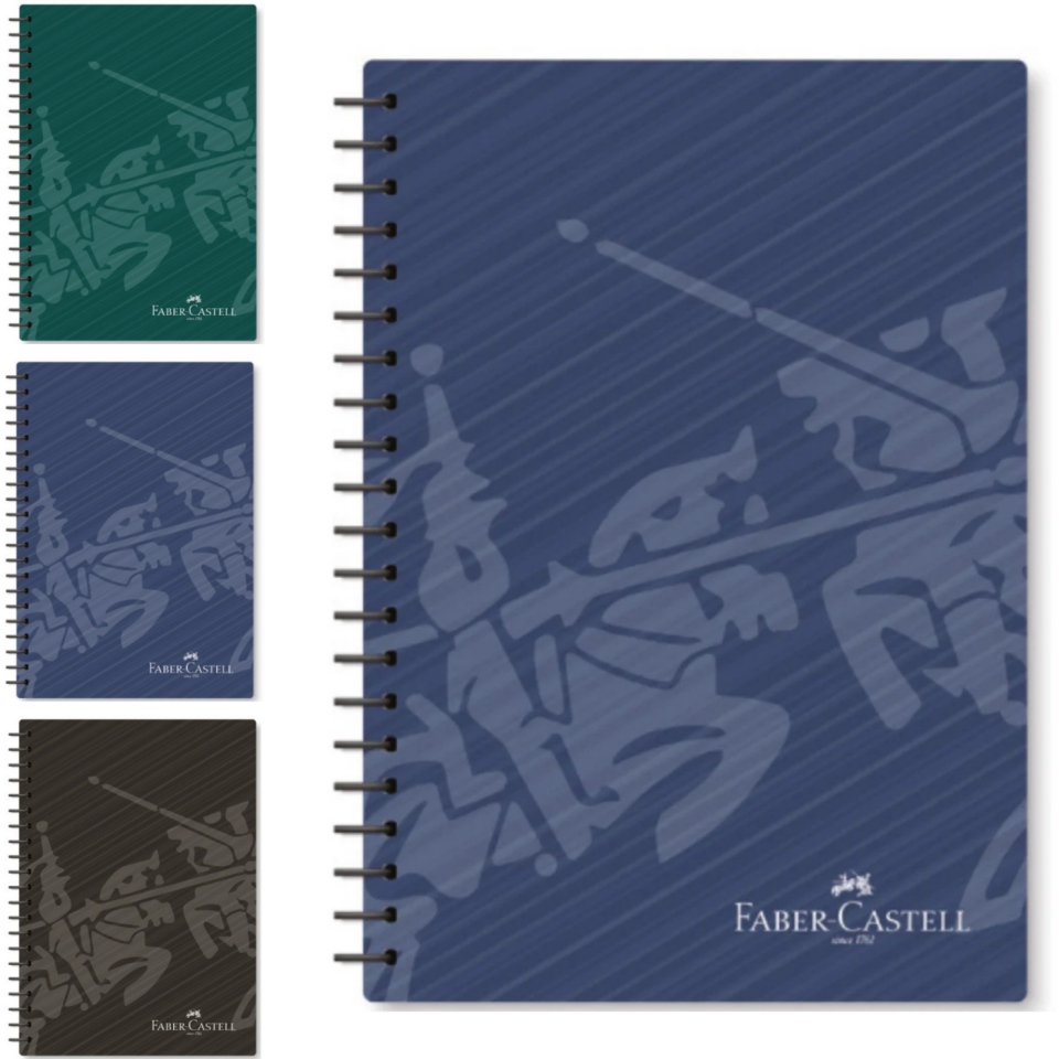 Faber-Castell A4 Klasik Spiralli PP Kapak Kareli Defter