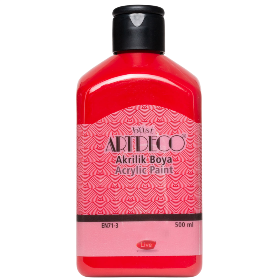 Artdeco 3015 Akrilik Boya Ateş Kırmızı 500 ml