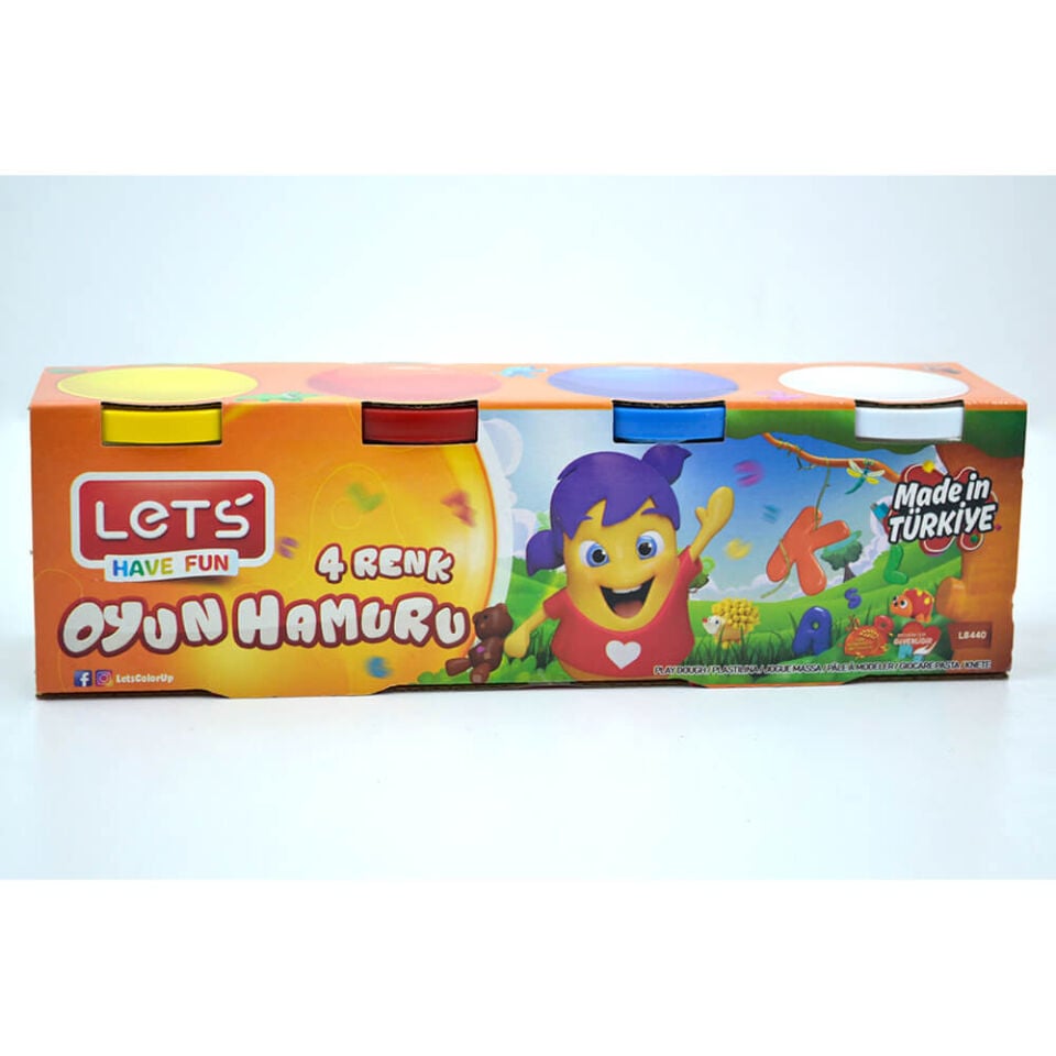 Lets L8440 Oyun Hamuru 460 gr 4 Renk