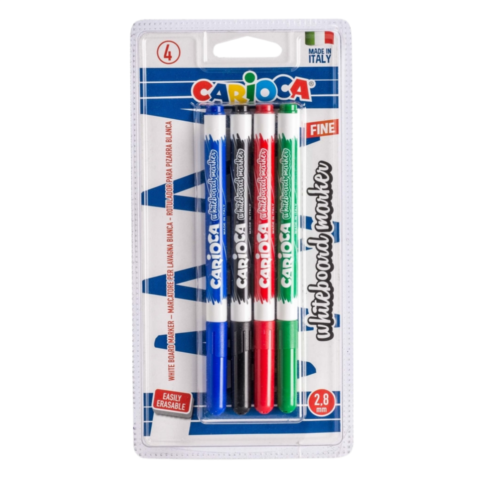 Carioca 43231 Beyaz Tahta Kalemi 4 Renk 4'lü Blister