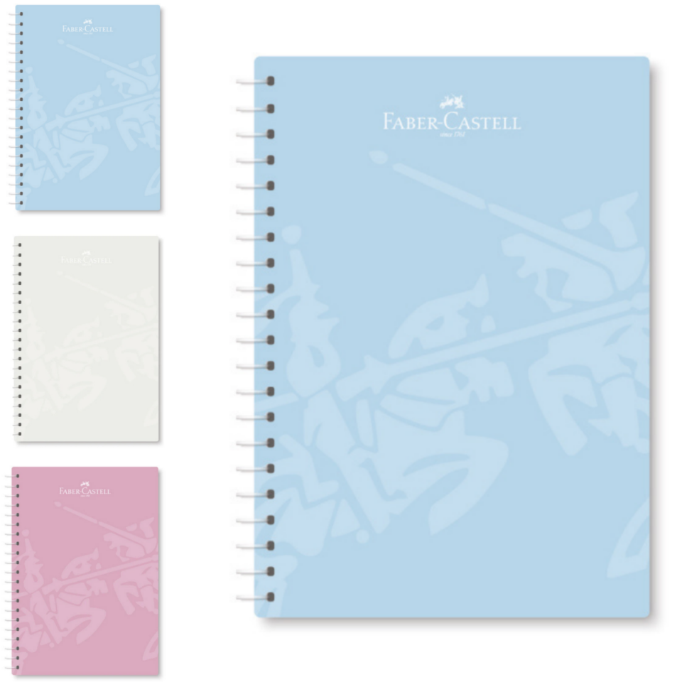 Faber-Castell A4 Genz Spiralli PP Kapak Kareli Defter