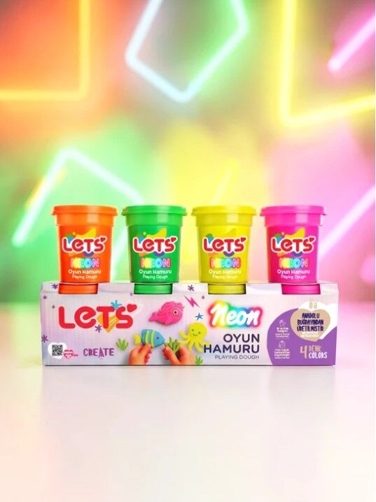 Lets L01006 Oyun Hamuru Neo 440 gr 4 Renk