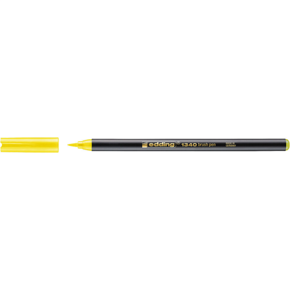 Edding 1340 Fırça Uçlu Kalem Sarı