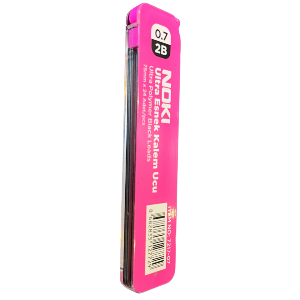 Noki Min 2B 75mm 24'lü Tüp 07mm Uç Pembe