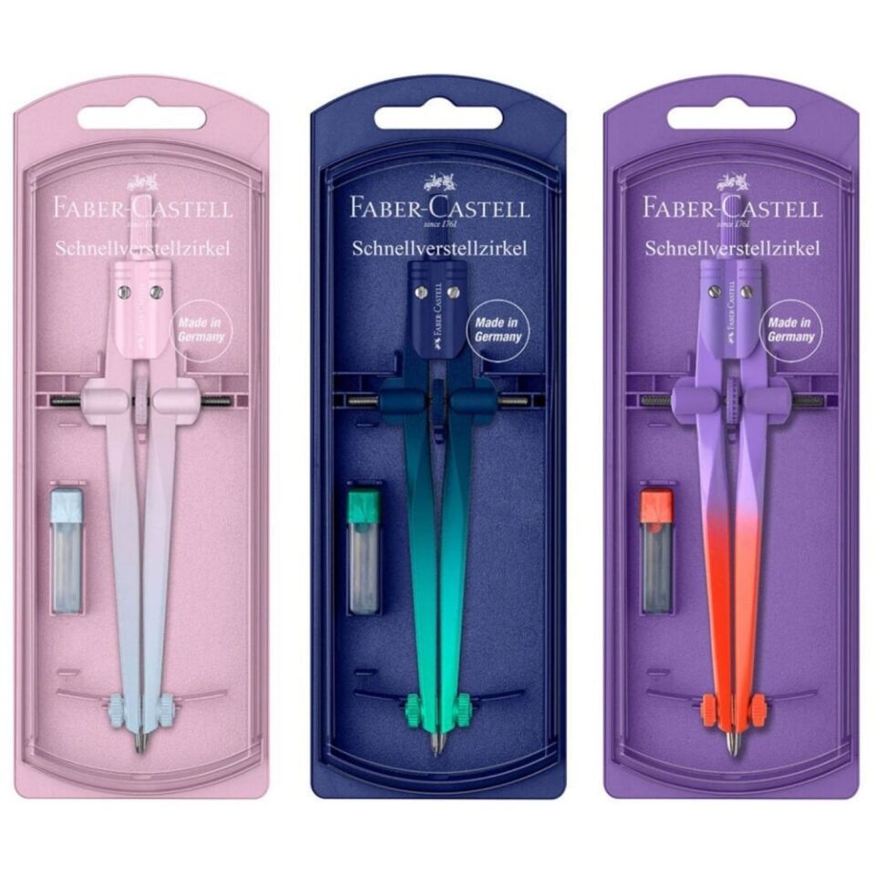 Faber-Castell Flow Edition 174556 Ayarlı Profesyonel Pergel Seti