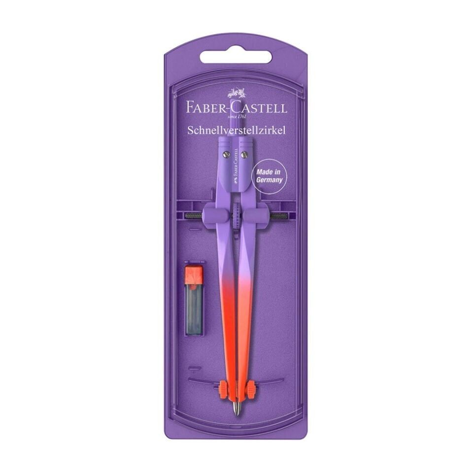 Faber-Castell Flow Edition 174556 Ayarlı Profesyonel Pergel Seti Mor