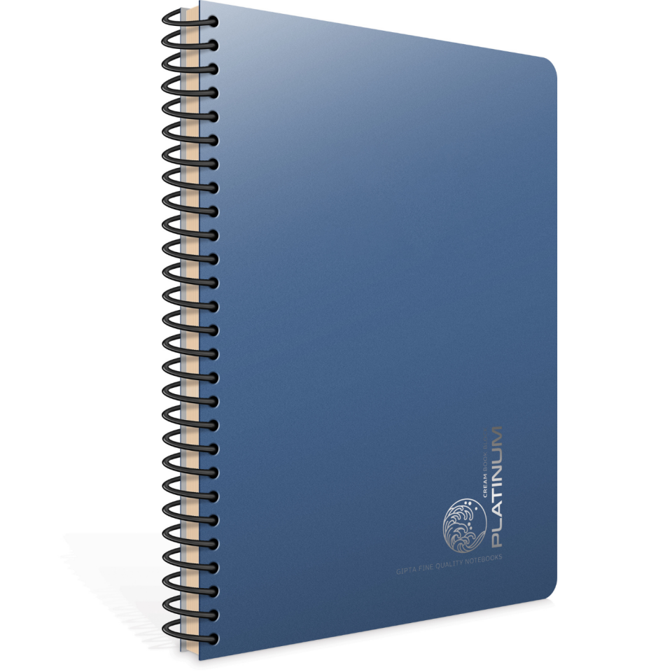 Gıpta 6432 Platinum Spiralli Pp Kapak 17x24 Çizgisiz Defter 100 Yaprak Bej