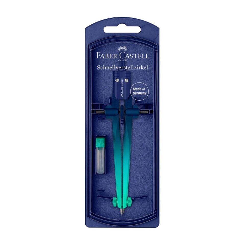 Faber-Castell Flow Edition 174556 Ayarlı Profesyonel Pergel Seti Lacivert