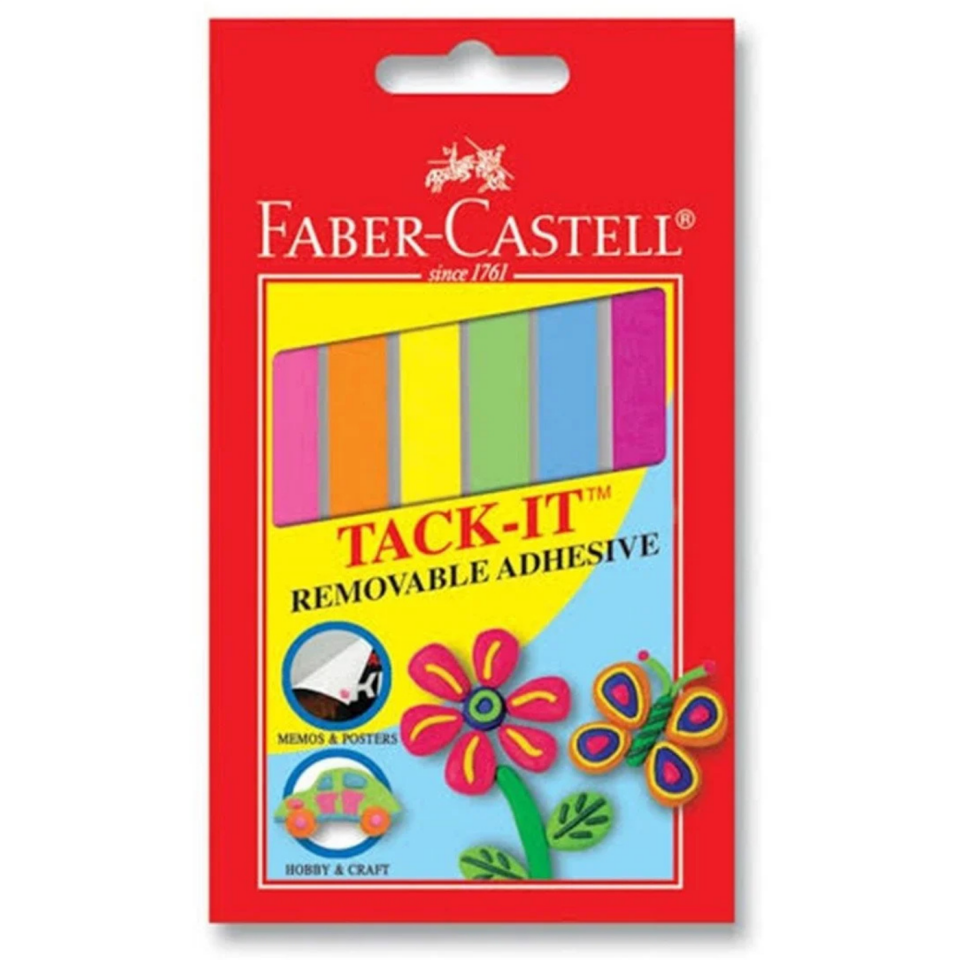 Faber-Castell Creative Tack-İt Hamur Yapıştırıcı Renkli 50 gr