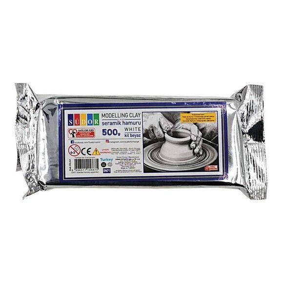 Südor Seramik Kil Beyaz 500 gr