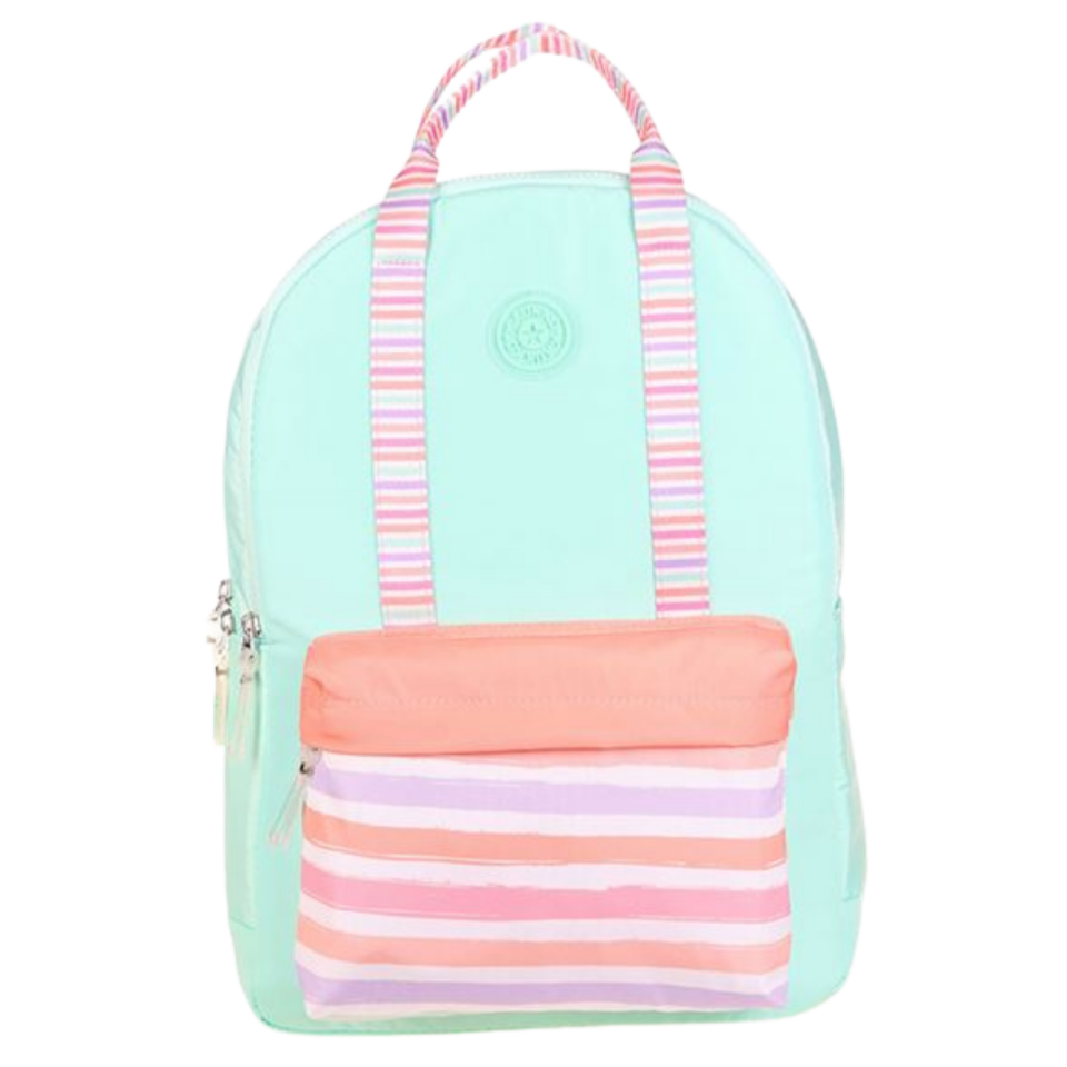 Kaukko Double Stripe Okul Sırt Çantası Mint K1767