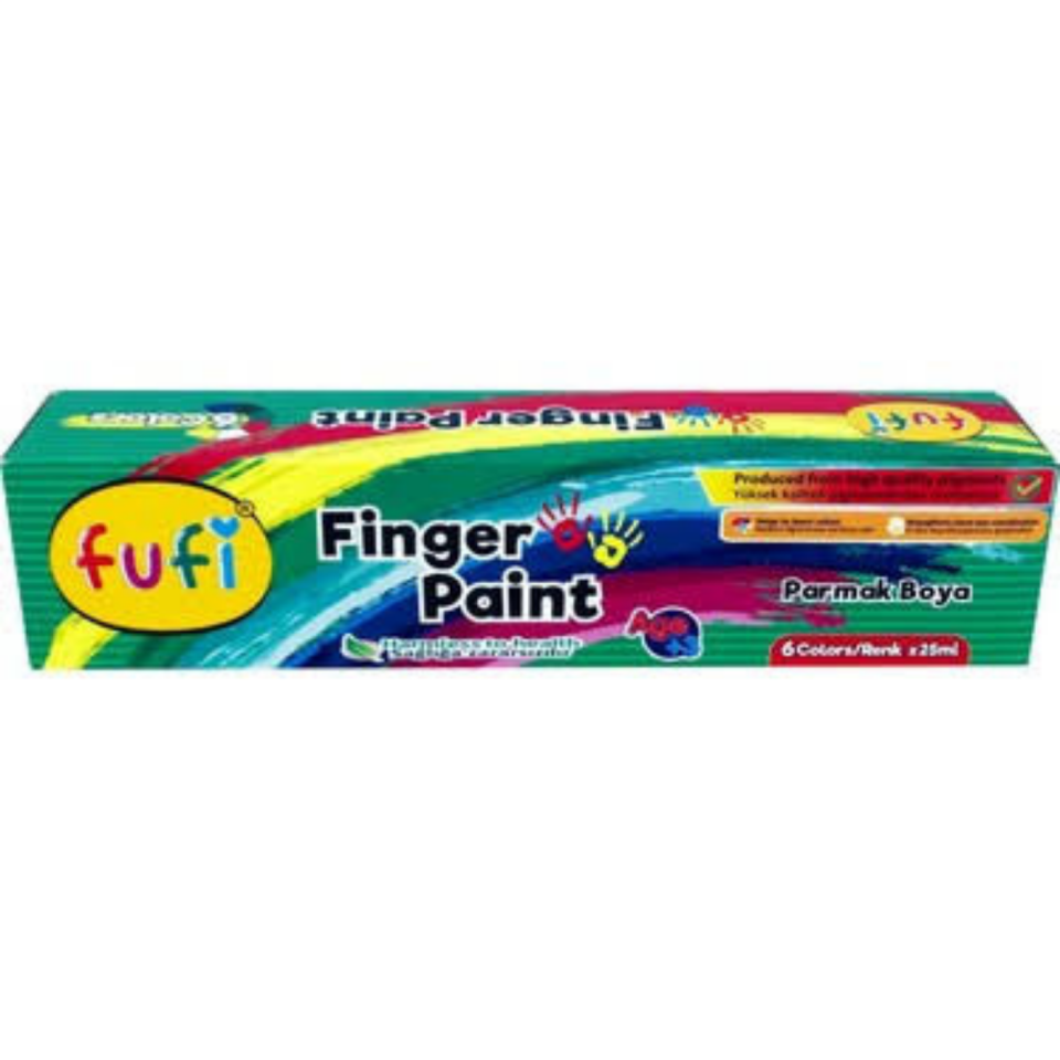 Fufi Yıkanabilir Parmak Boya 6x25 ml