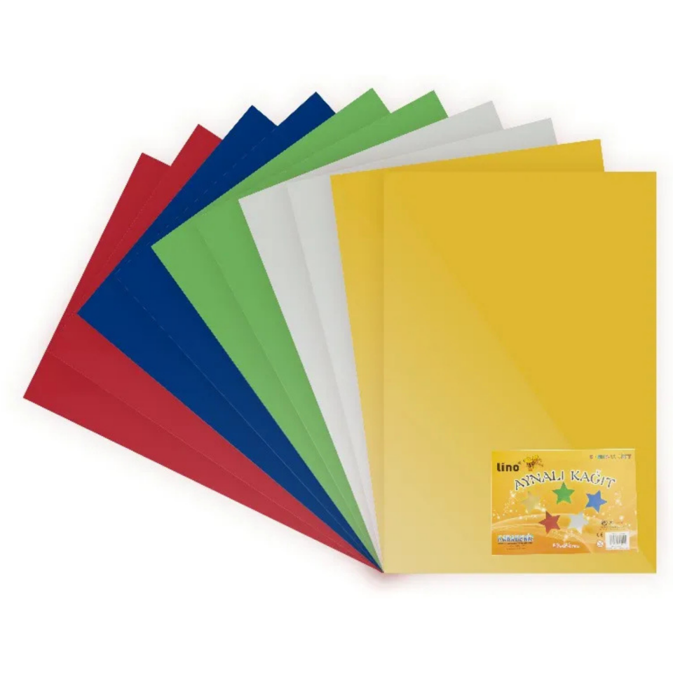 Lino 2708JQ Aynalı Karton 10 Renk 50x70
