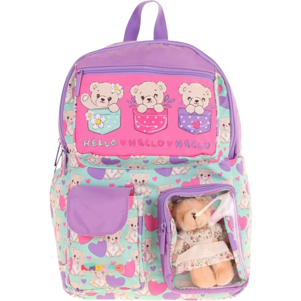 Kaukko Kids Kaukko Kıds Sırt Çantası (Plush Bear) L5239