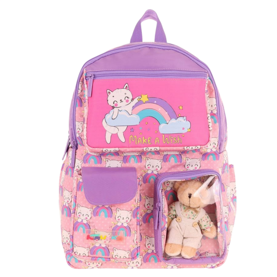 Kaukko Kids Kaukko Kıds Sırt Çantası (Plush Cat) L5241