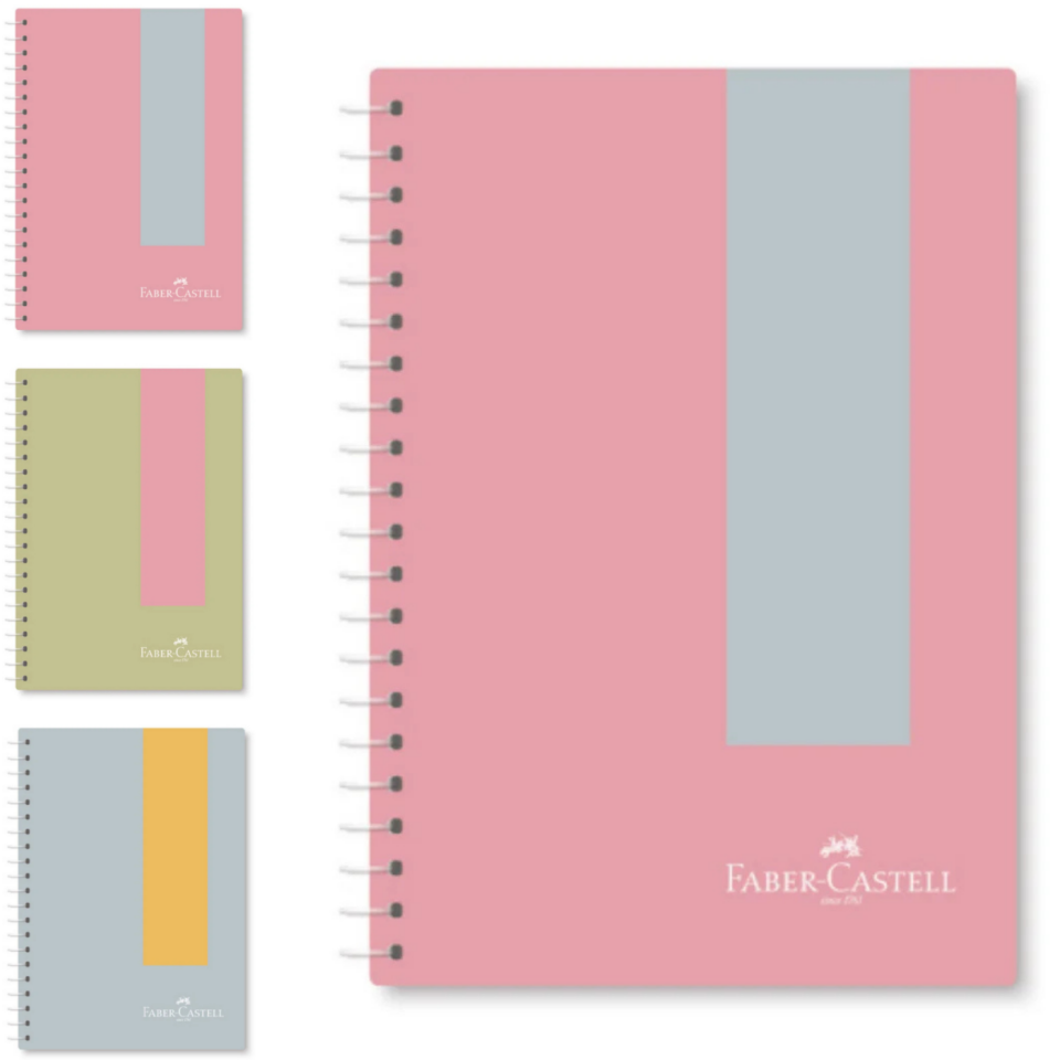 Faber-Castell A4 Pastel Spiralli PP Kapak Çizgili Defter
