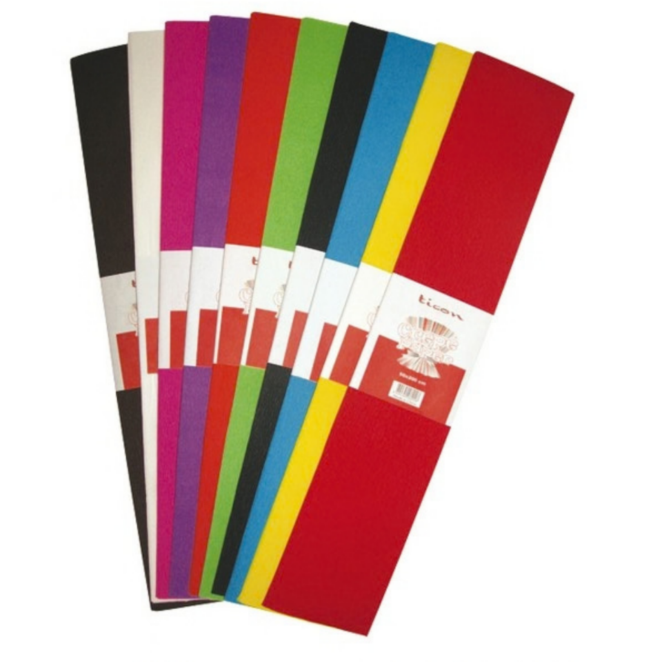 Ticon 69108 Krapon Kağıdı 10 Renk 50x200 cm