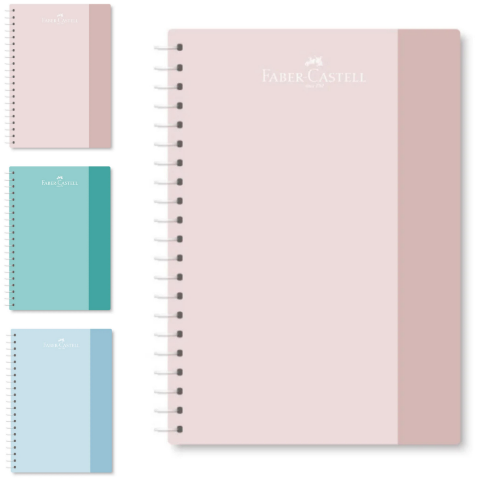 Faber-Castell A4 Soft Spiralli PP Kapak Kareli Defter