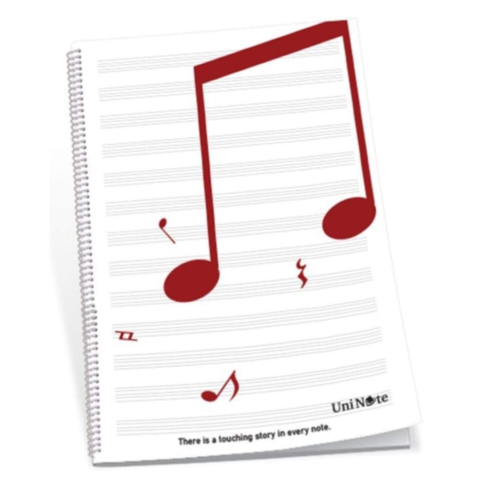 UniNote Müzik Defteri A4 Pp Dikişli 30 Yaprak 22005