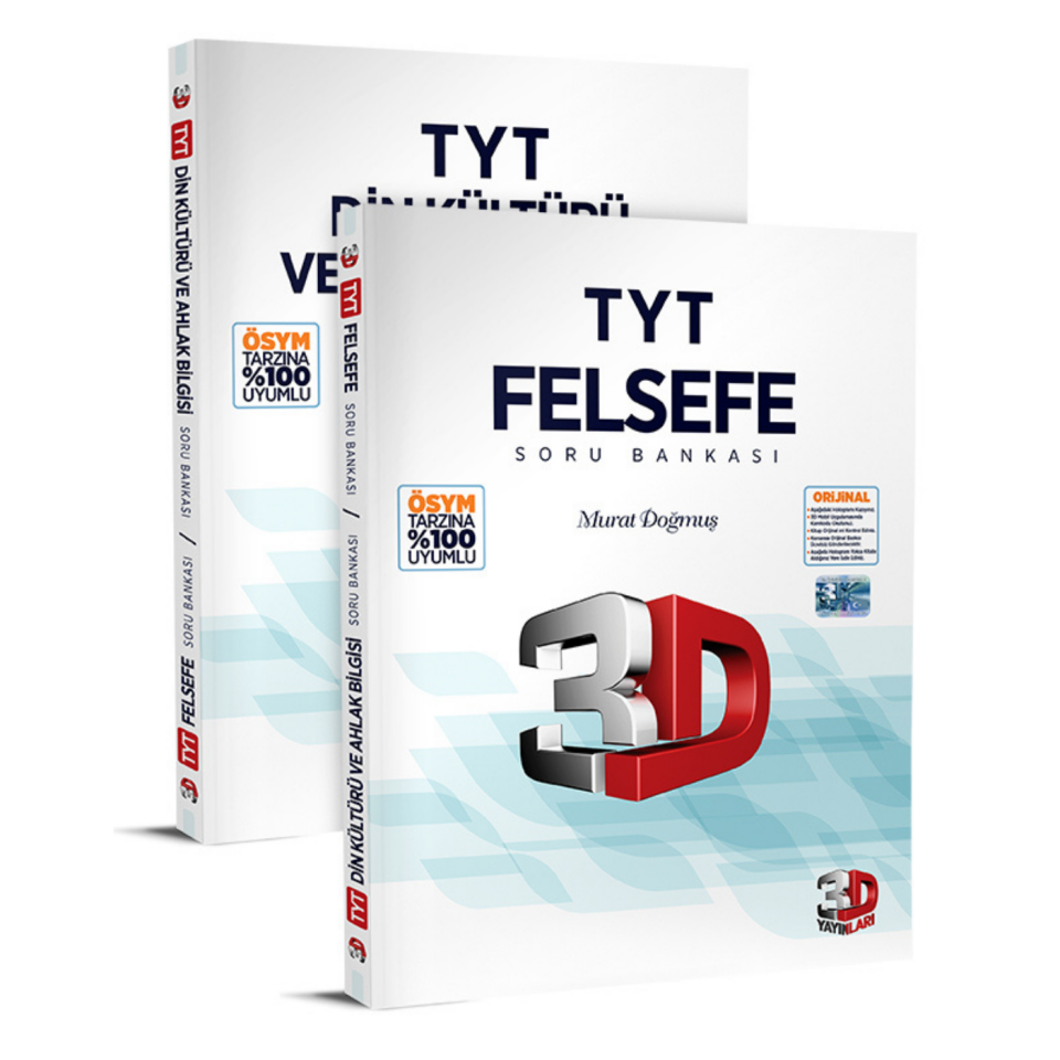 3D Yayınları TYT Felsefe Din Soru Bankası