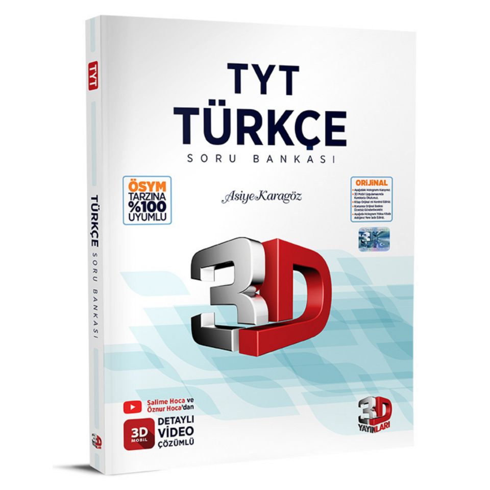 3D Yayınları TYT Türkçe Soru Bankası