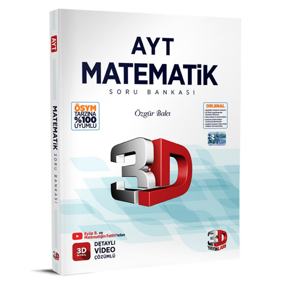 3D Yayınları AYT Matematik Soru Bankası