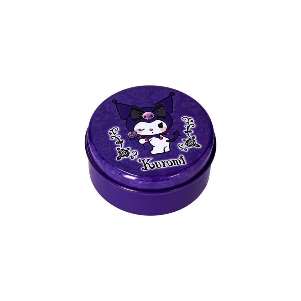 Kuromi Mini Metal Yuvarlak Kutu  21632-01