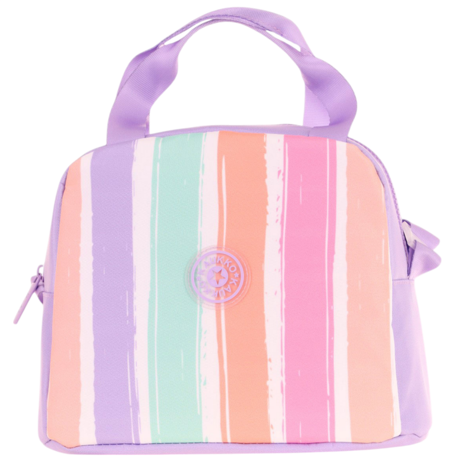 Kaukko Rainbow Beslenme Çantası Çizgili Lila K9076