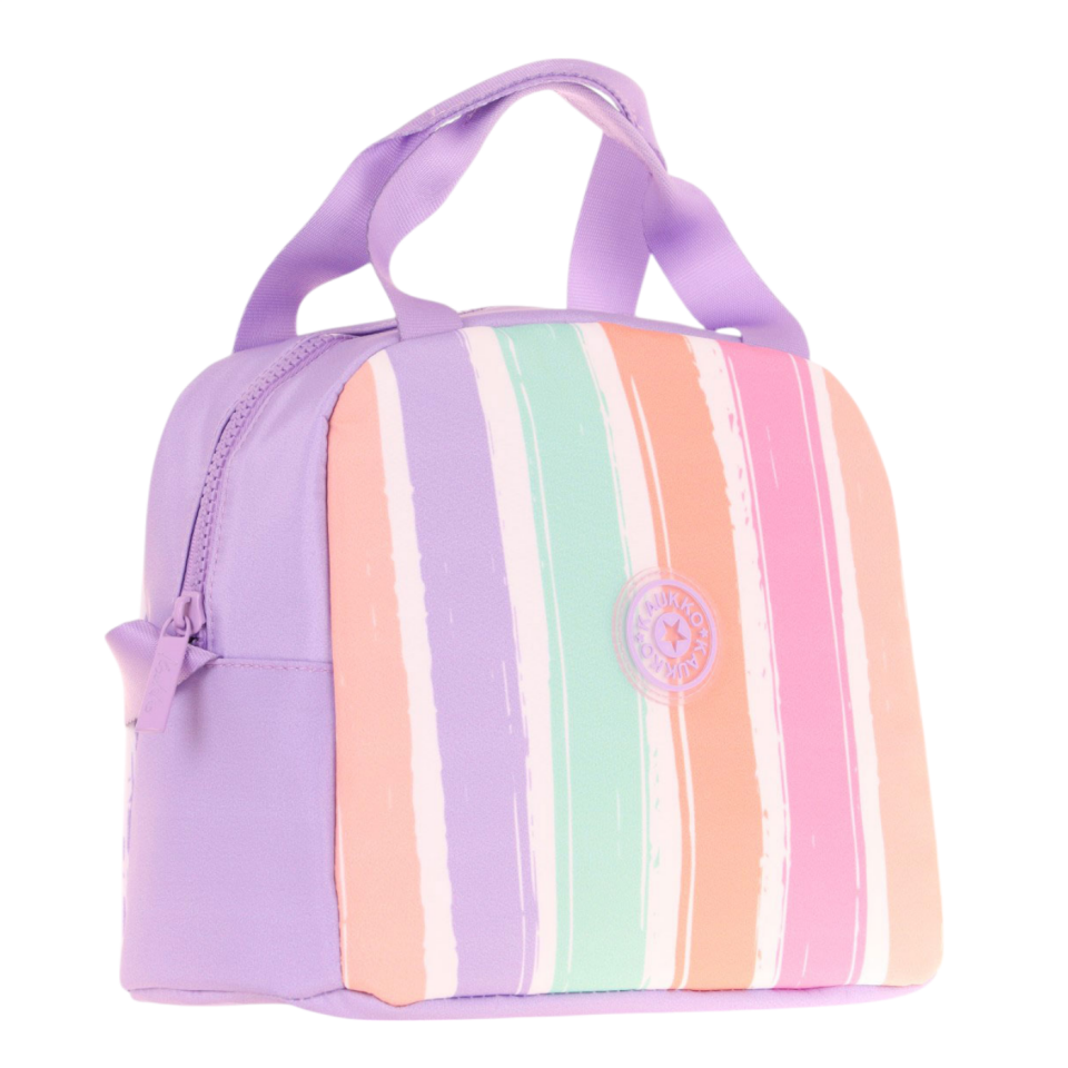 Kaukko Rainbow Beslenme Çantası Çizgili Lila K9076