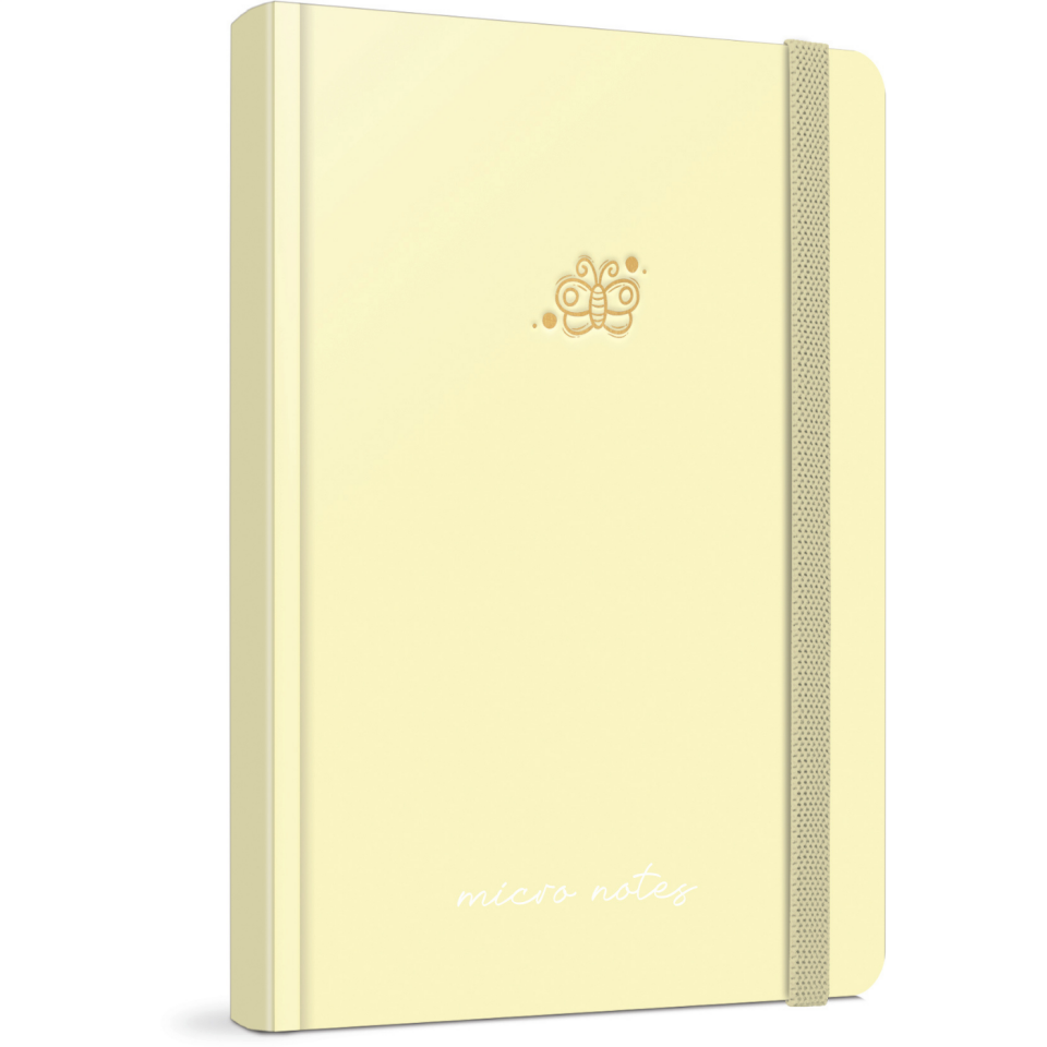 Gıpta 6127 Sunday Notes İp Dikiş Sert Kapak 17x24 Çizgili Defter 140 Yaprak Sarı