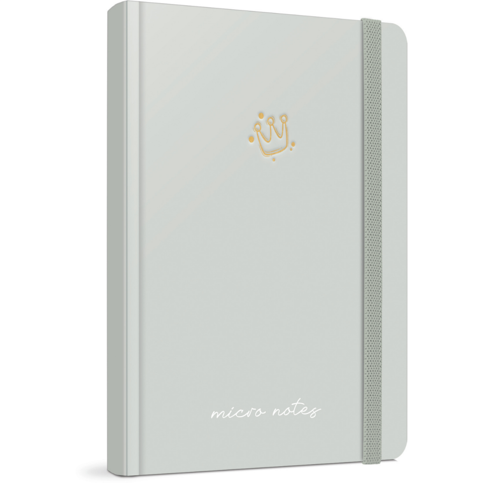 Gıpta 6127 Sunday Notes İp Dikiş Sert Kapak 17x24 Çizgili Defter 140 Yaprak Gri