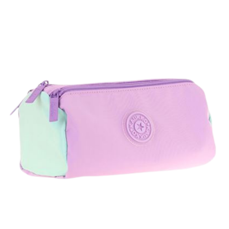 Kaukko Quick 2 Bölmeli Kalem Çantası Lilac K2702