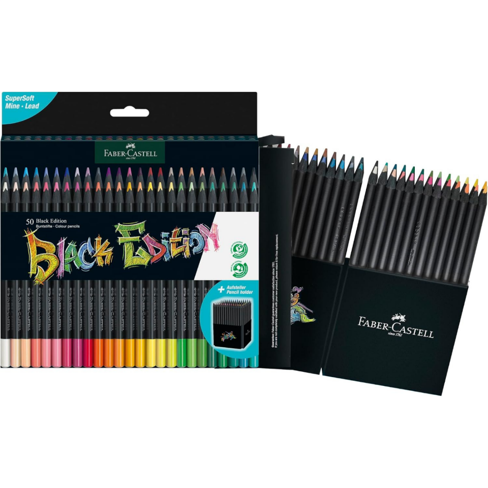 Faber-Castell Black Edition Boya Kalemi 50'li 116450
