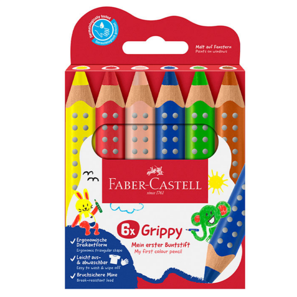 Faber-Castell Grippy Boya Kalemi 6'lı 110630