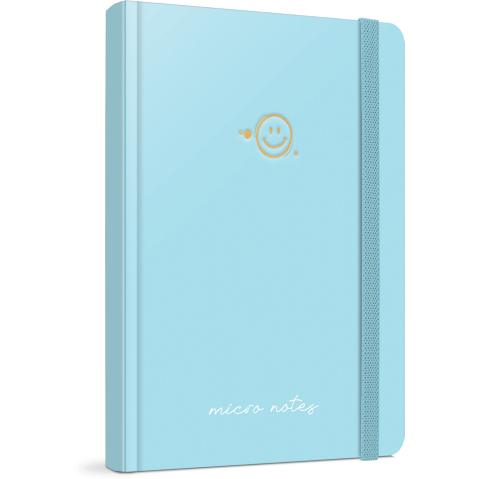 Gıpta 6447 Sunday Notes İp Dikiş Sert Kapak 17x24 Kareli Defter 100 Yaprak Mavi