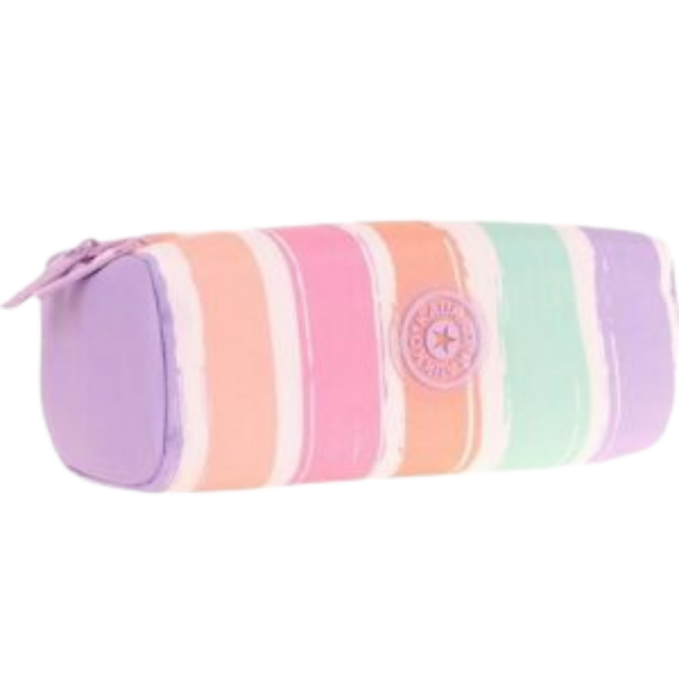 Kaukko Rainbow Dual Kalem Çantası (Line Lilac) K2712