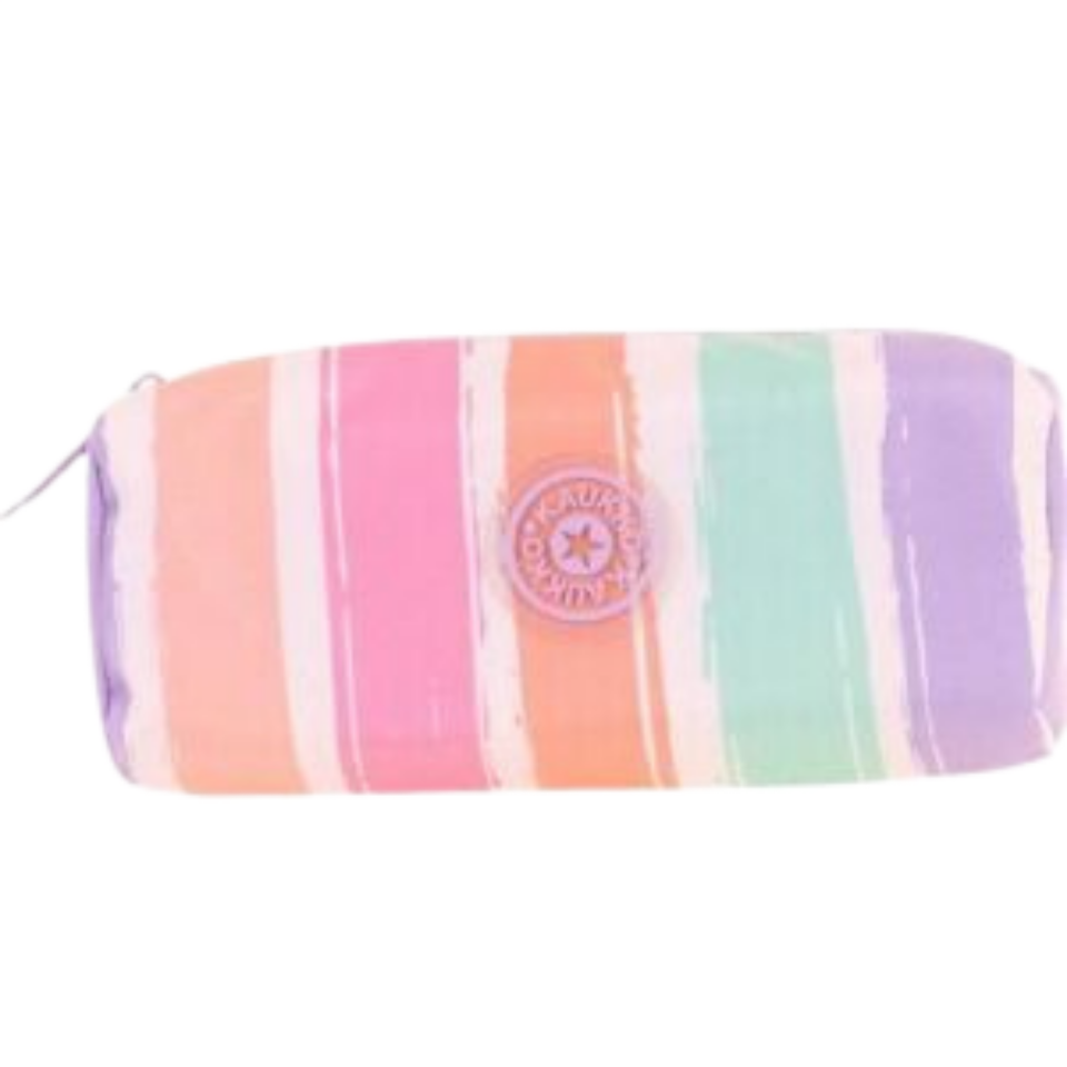 Kaukko Rainbow Dual Kalem Çantası (Line Lilac) K2712