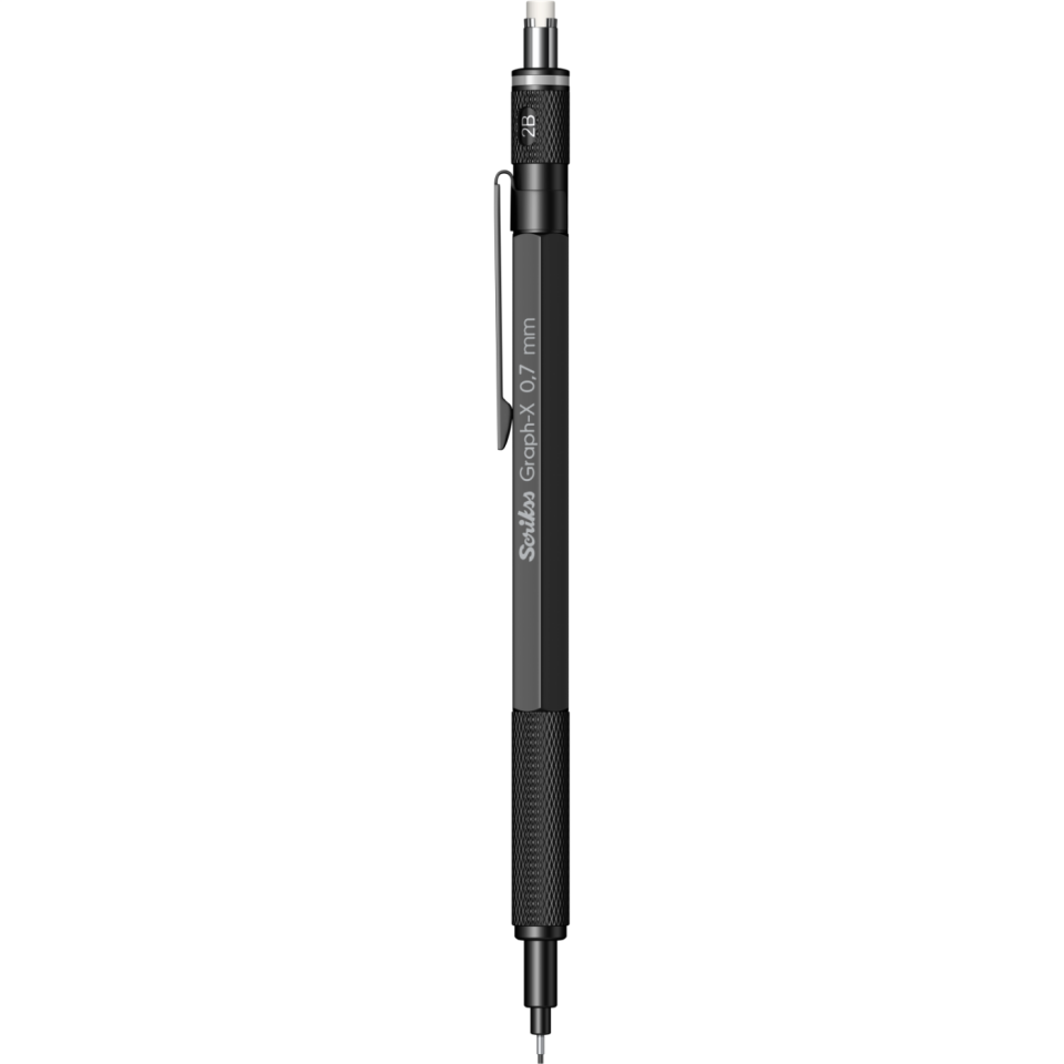 Scrikss GraphX Metal 0,7 Mm Versatil - Uçlu Kalem Mat Siyah