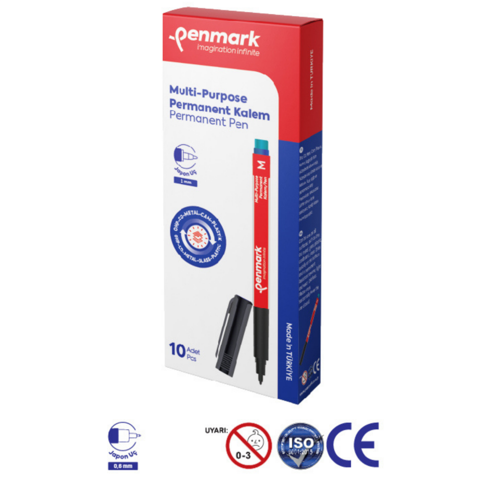 Penmark Asetat Kalemi (M) Mavi Multı Purpose
