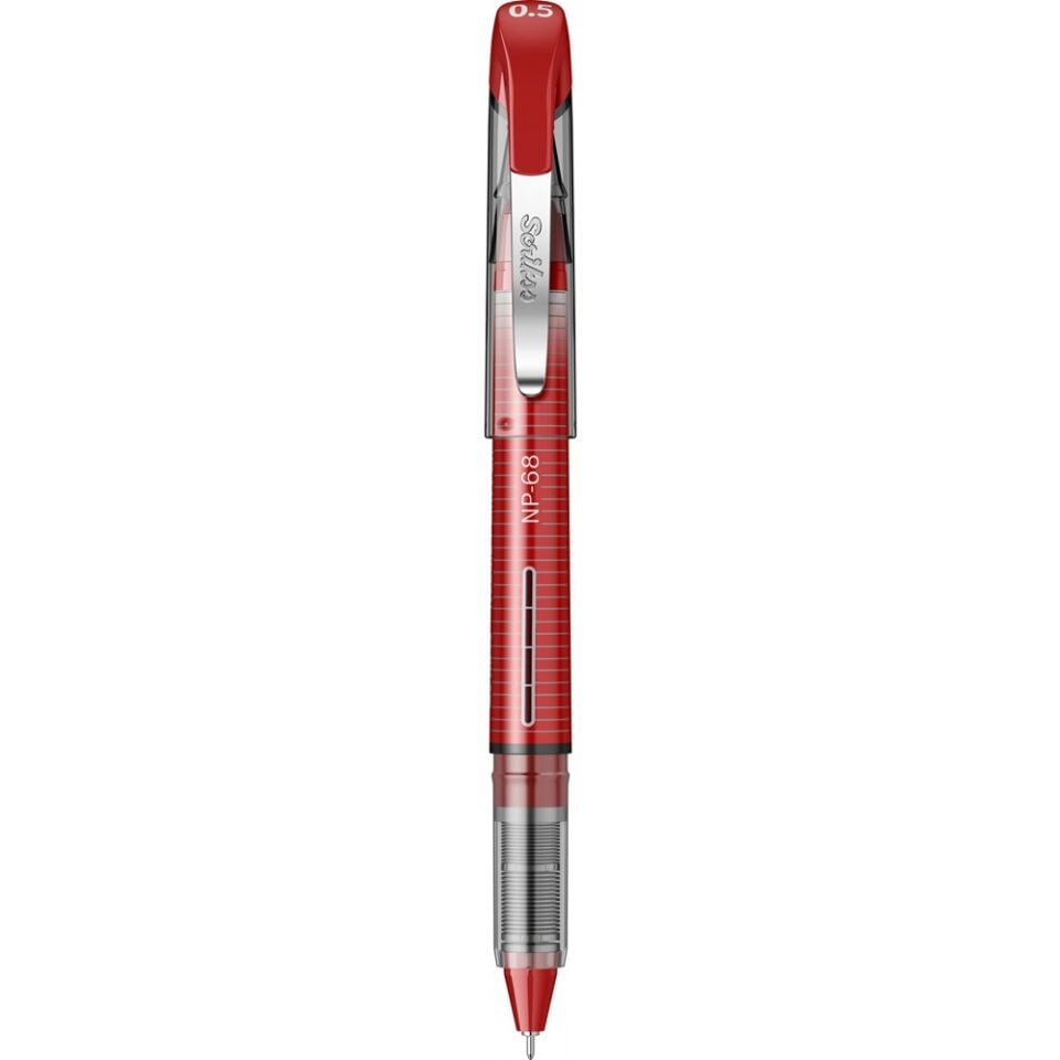 Scrikss Needle Pen NP-68 0.5 mm İğne Uçlu Kalem Kırmızı
