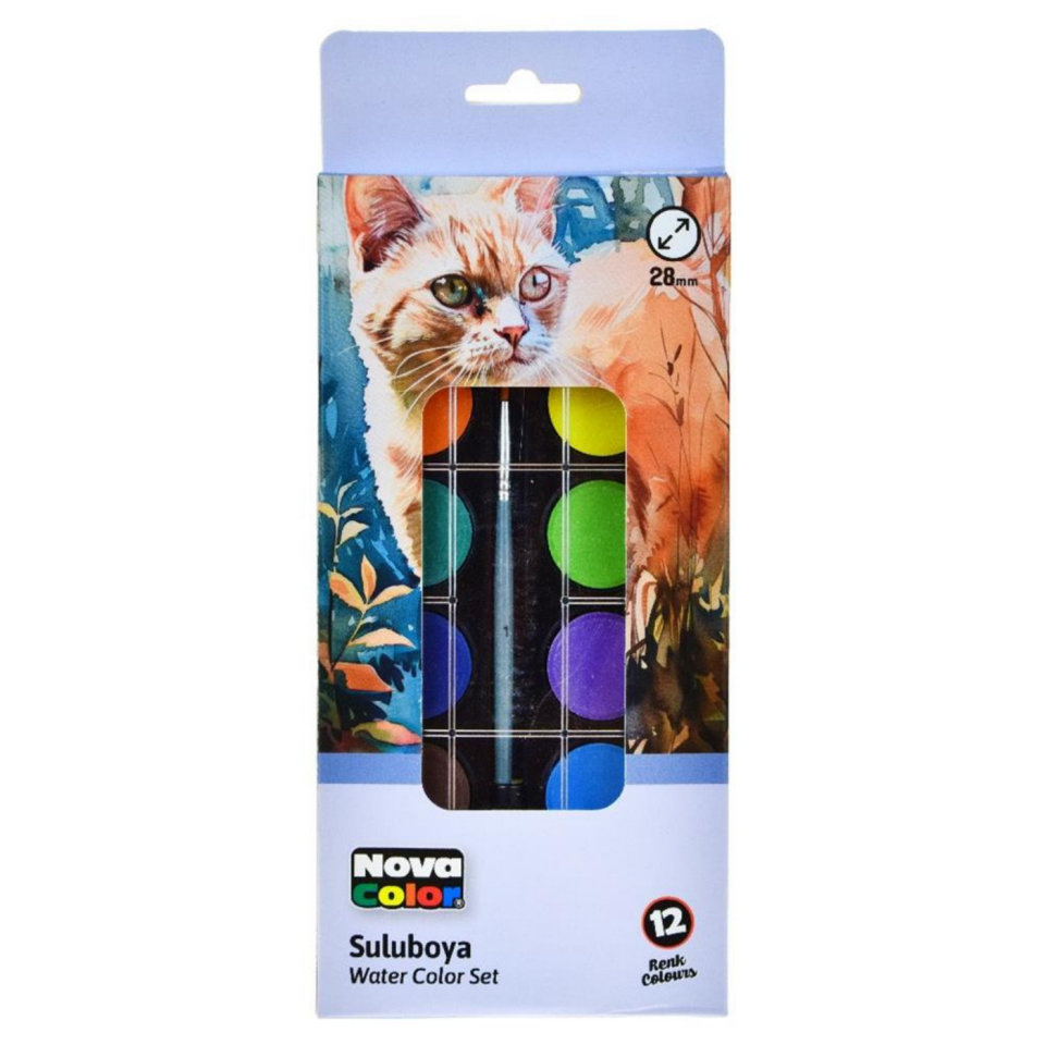 Nova Color NC-237 Sulu Boya 12'li