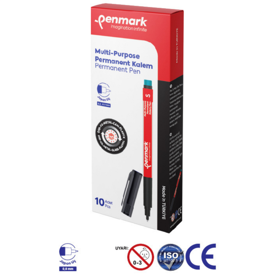 Penmark Asetat Kalemi (S) Siyah Multı Purpose