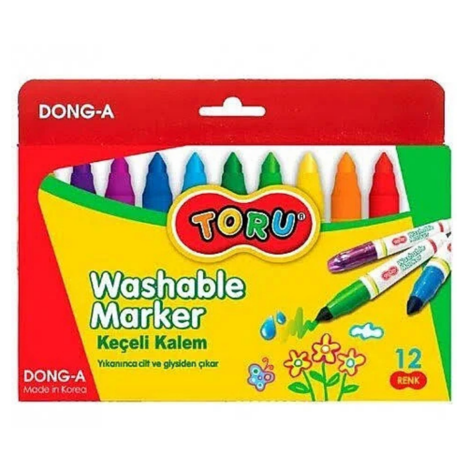 Dong-A Jumbo Keçeli Boya Kalemi 12 Renk